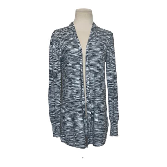 Belldini marbled black long sleeves open front cardigan size small - Picture 1 of 8